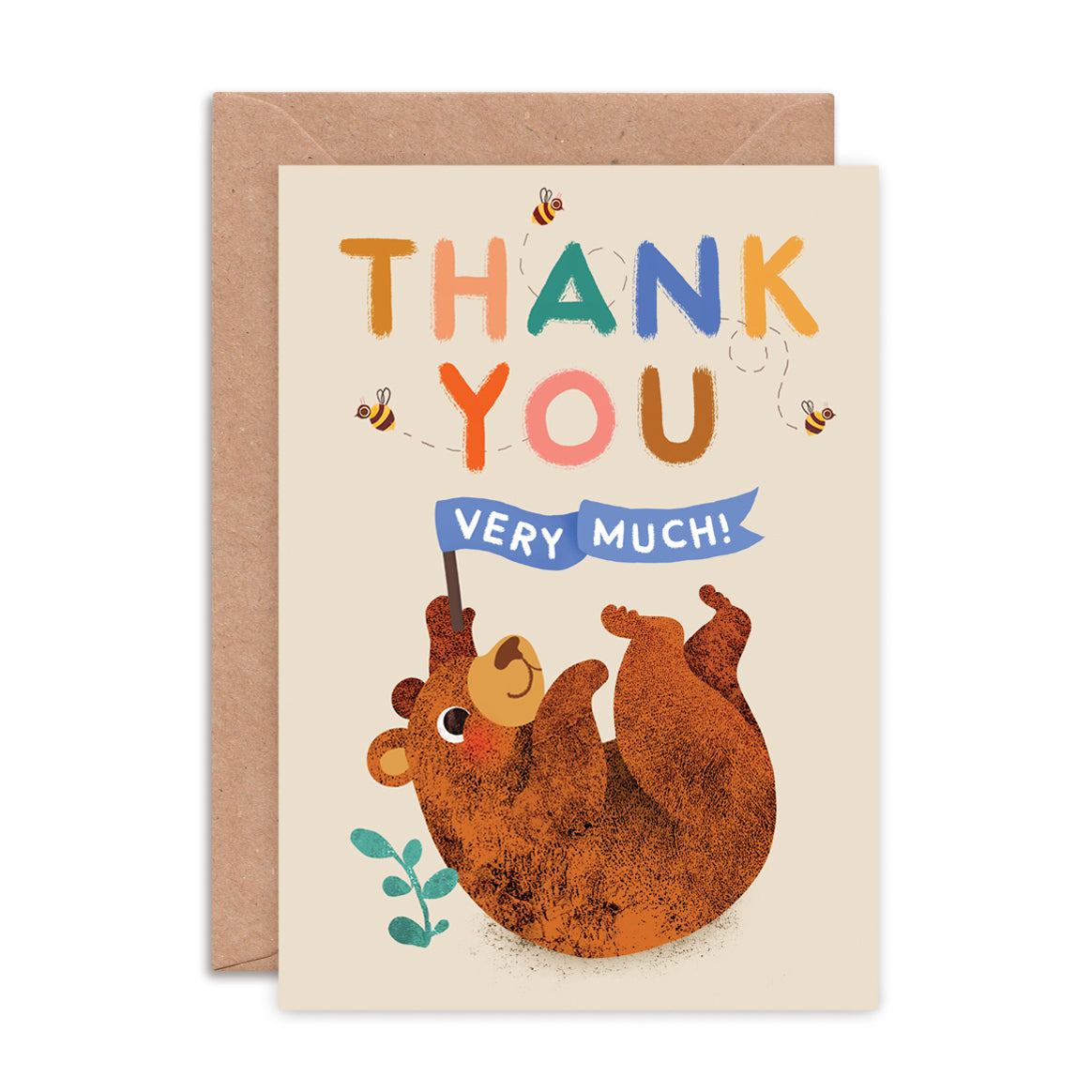 Baby Bear Thank You Greeting Card