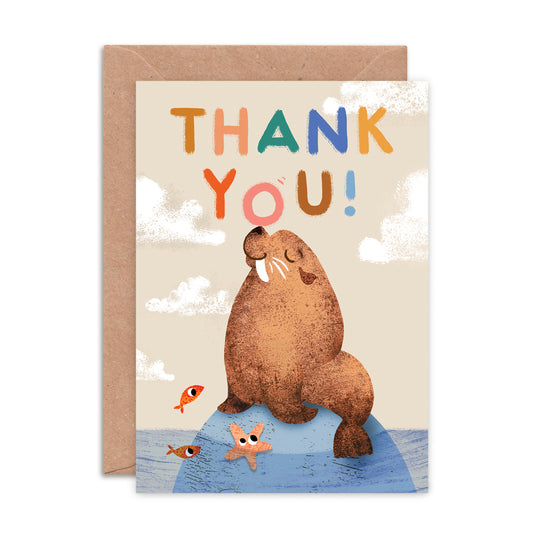 Sea Lion Thank You Greeting Card