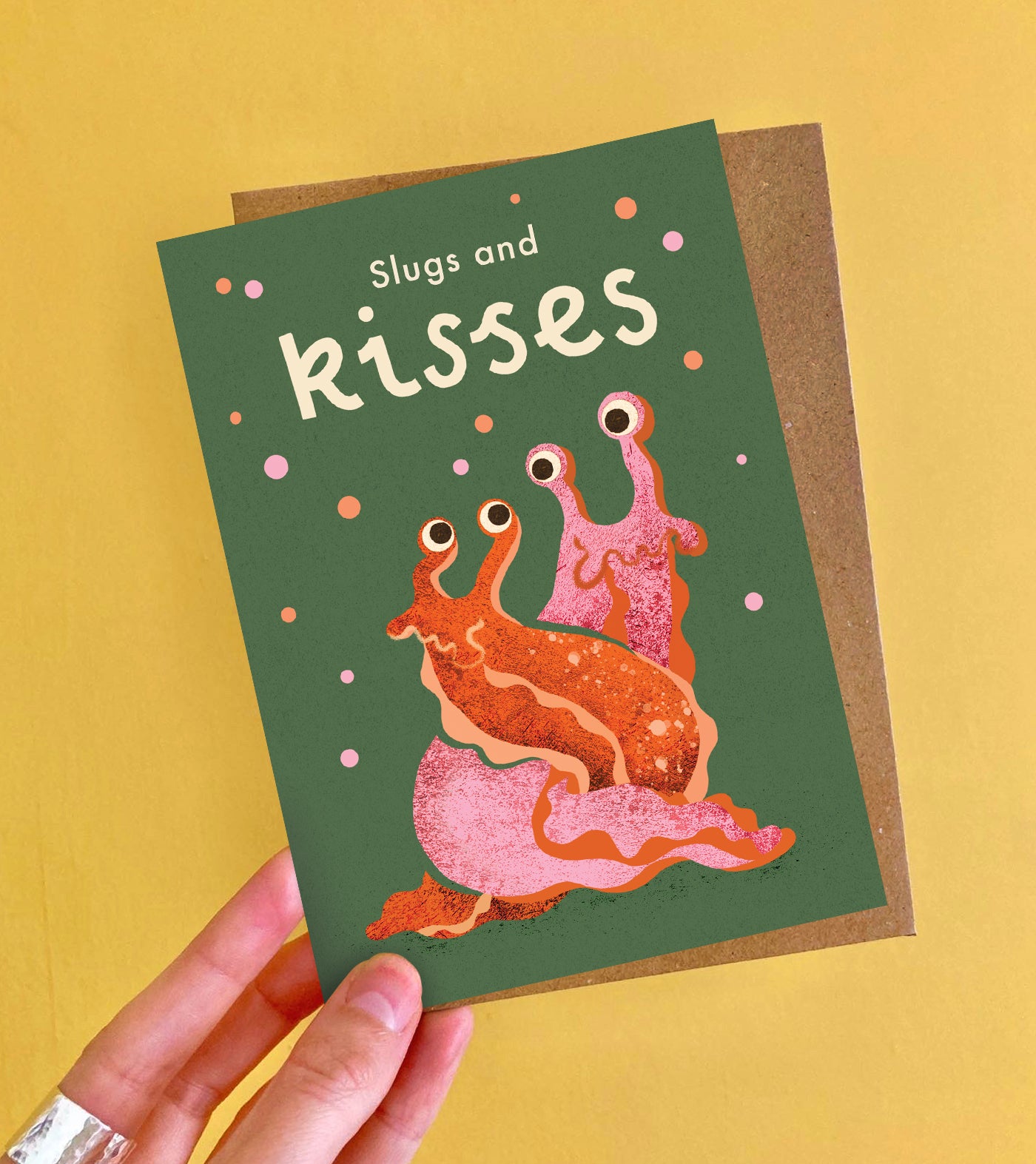 Slugs & Kisses Greeting Card
