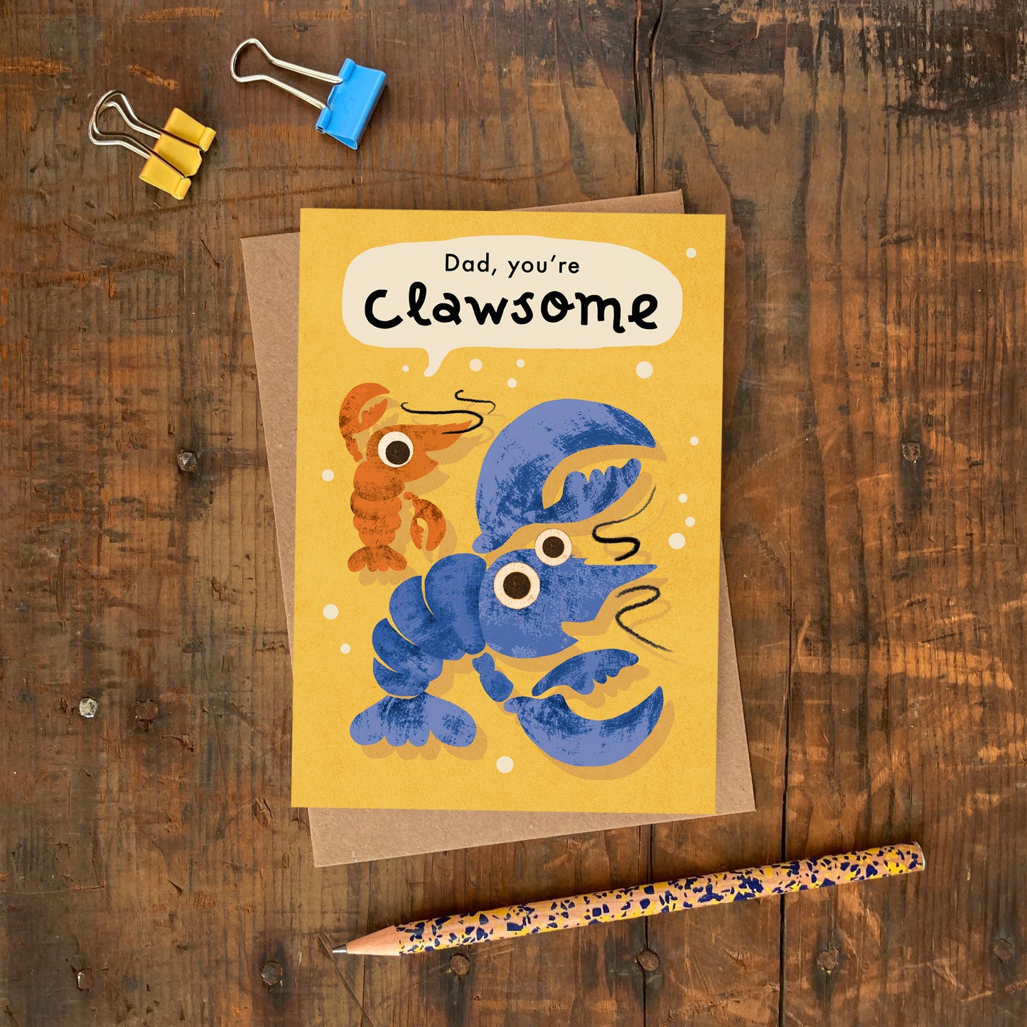 Clawesome Dad Greeting Card