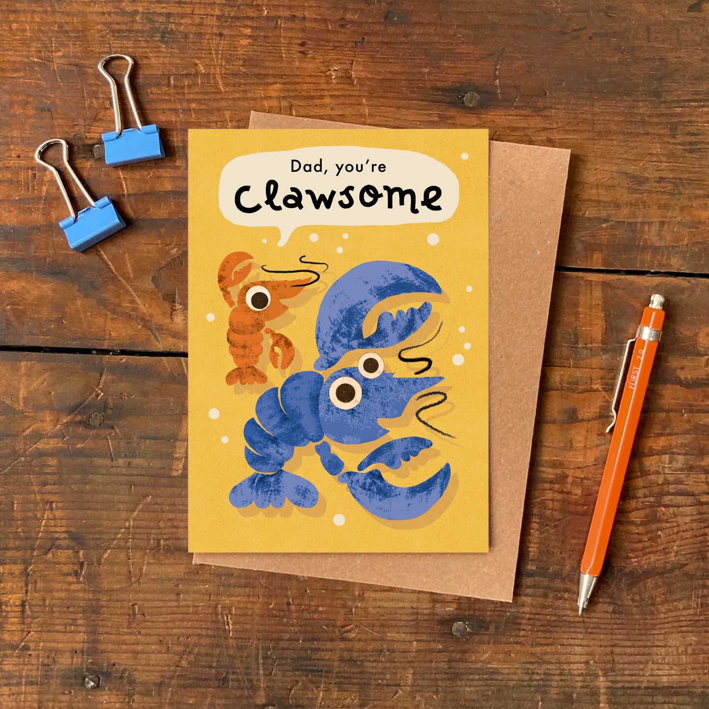 Clawesome Dad Greeting Card