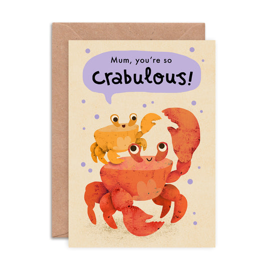 Crabulous Mum Greeting Card