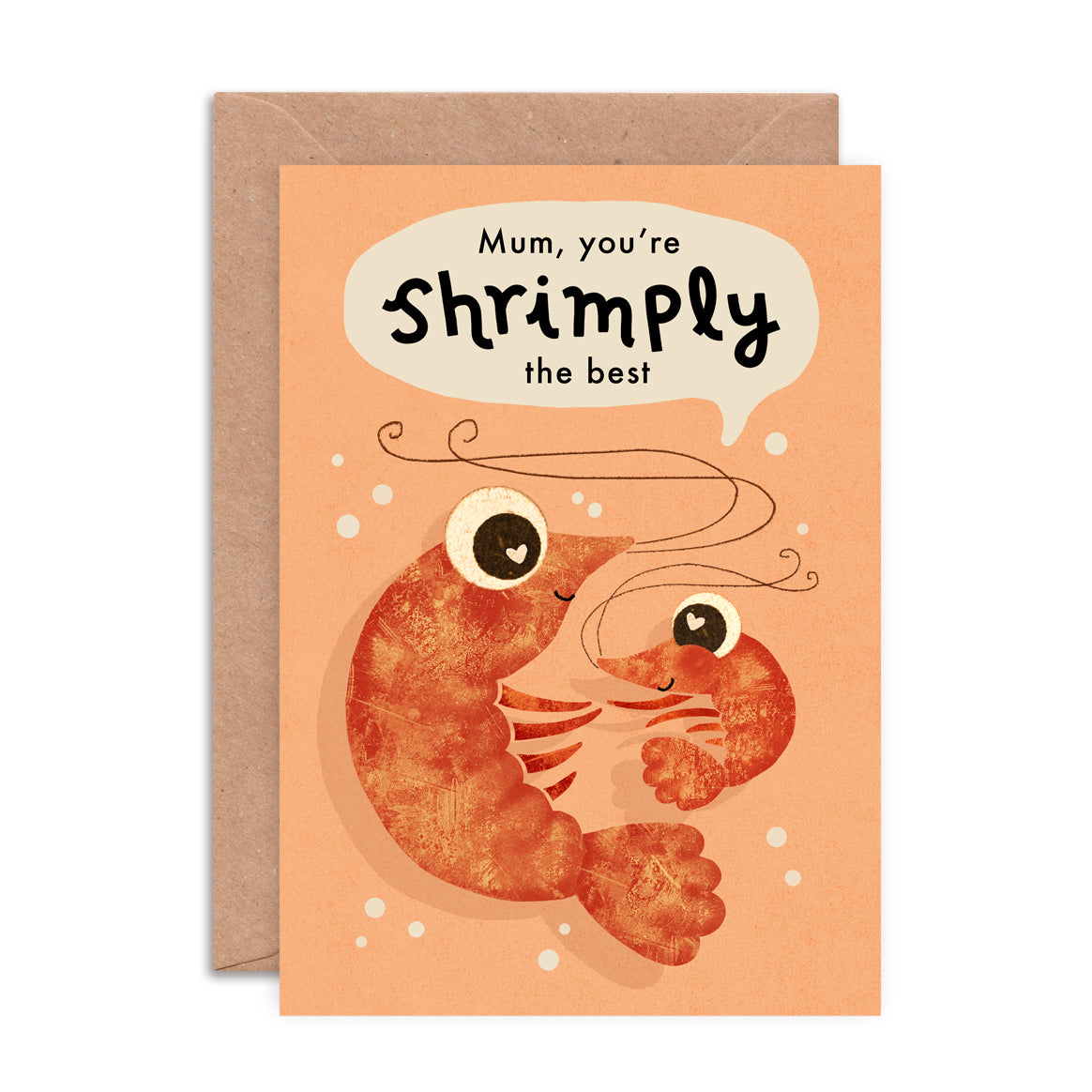 Shrimply the Best Mum Greeting Card