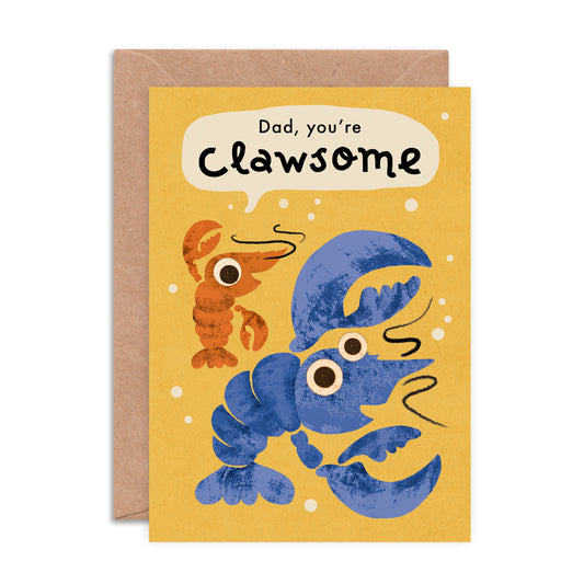 Clawesome Dad Greeting Card