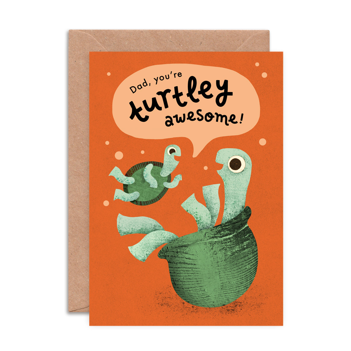 Turtley Awesome Dad Greeting Card