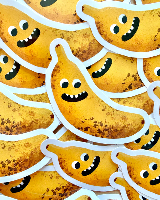 Banana Vinyl Sticker | Decorative 6cm Decal