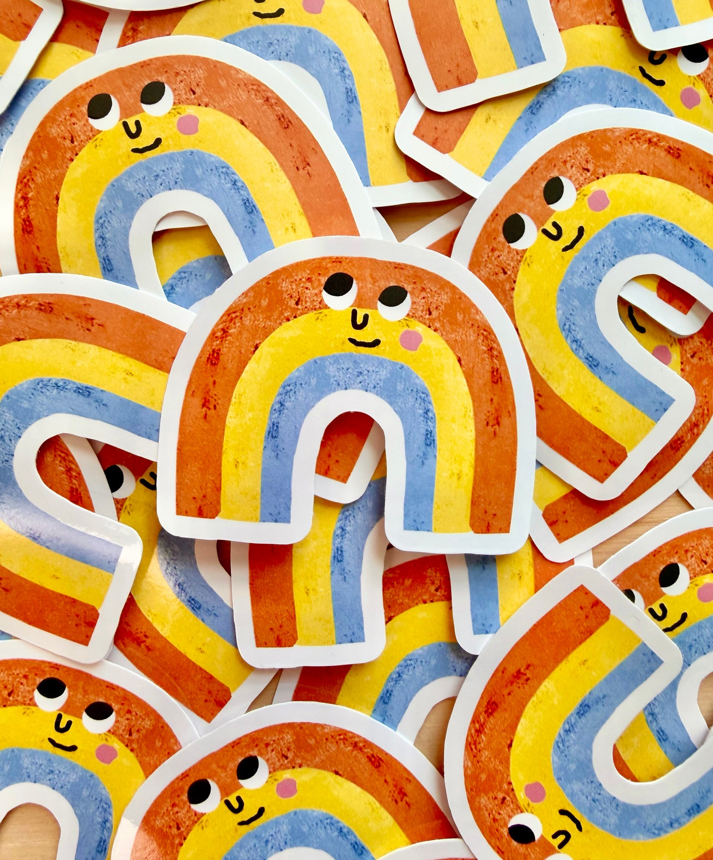 Rainbow Vinyl Sticker | Decorative 6cm Decal