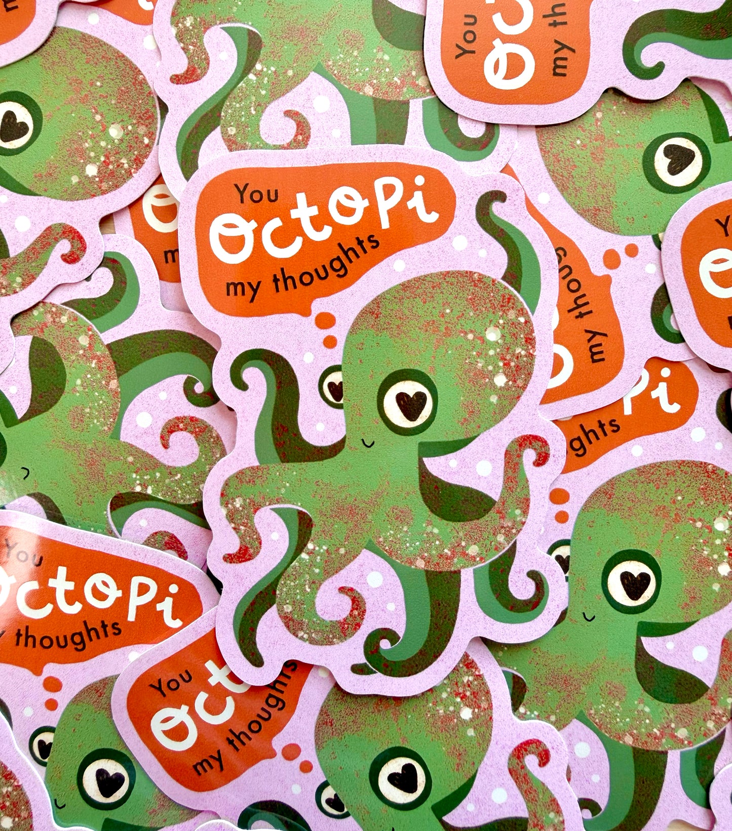 Octopi My Thoughts Vinyl Sticker | Octopus 8cm Decal