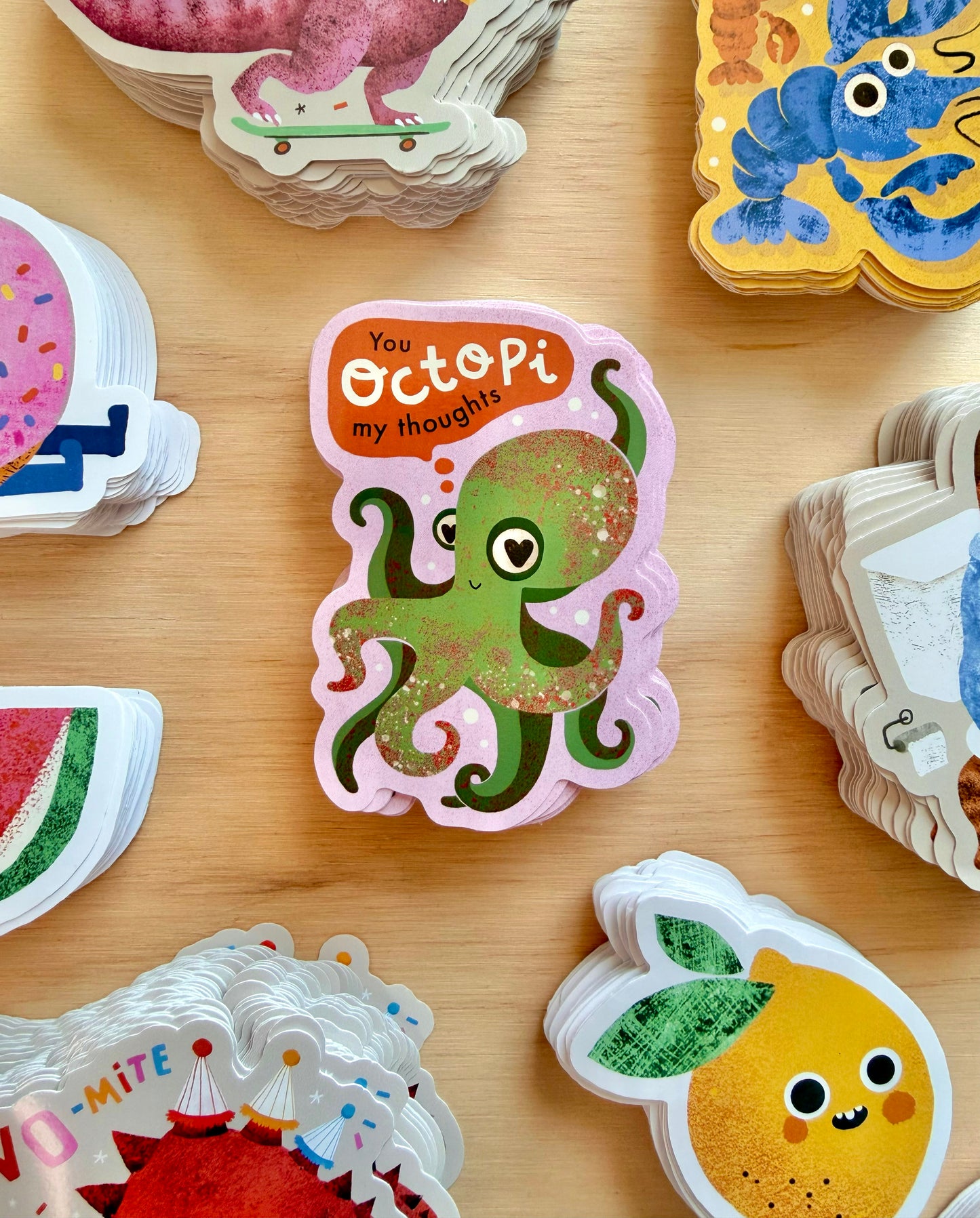 Octopi My Thoughts Vinyl Sticker | Octopus 8cm Decal