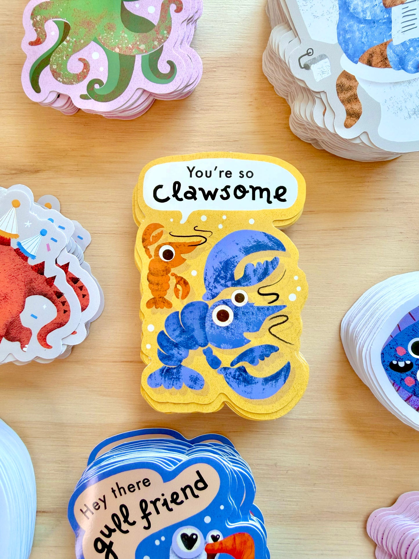 You’re Clawsome Vinyl Sticker | 8cm Decorative Lobster Decal