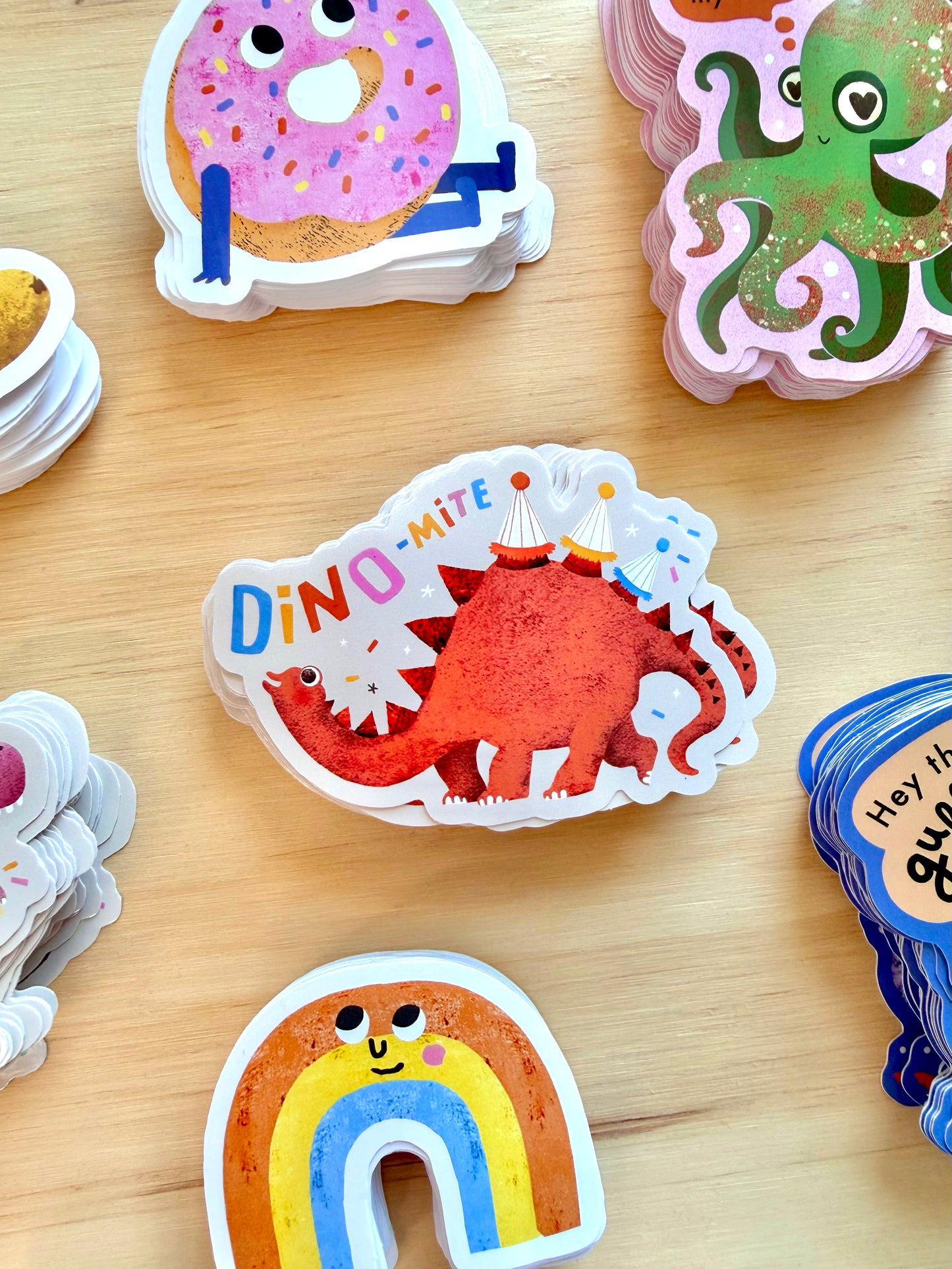 Dino-mite Vinyl Sticker | 8cm Dinosaur Decal