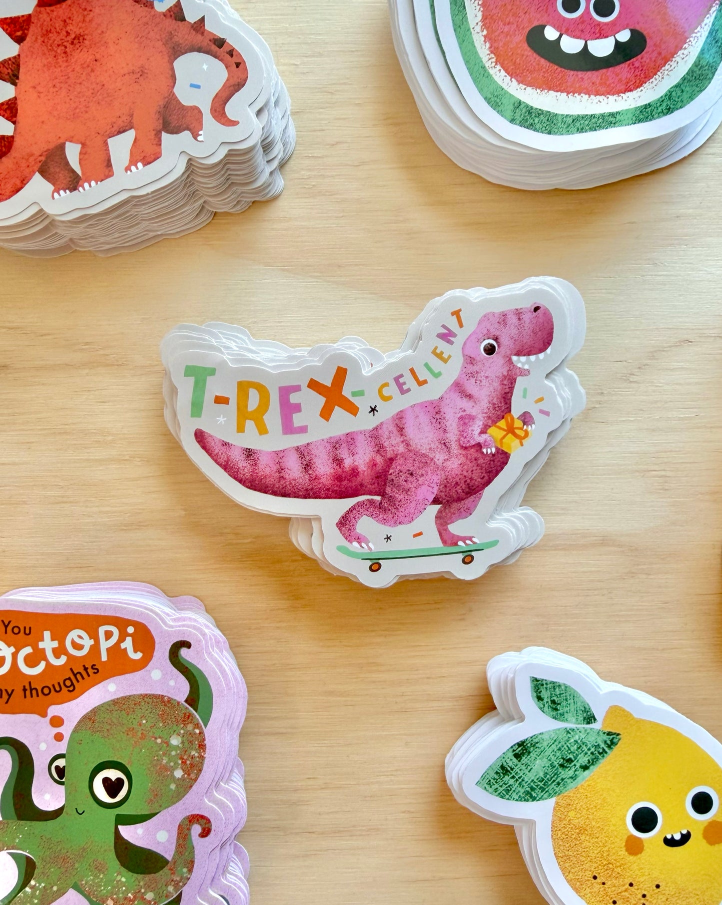 T-Rex-cellent Vinyl Sticker | Decorative 8cm Dinosaur Decal