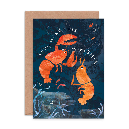 Let's Make This O-fish-al Greeting Card image 0