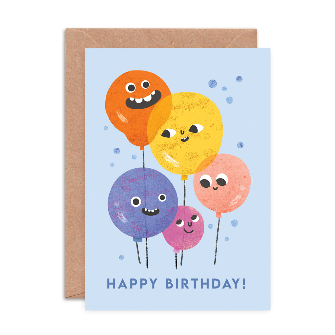Balloon Faces Birthday Card image 0