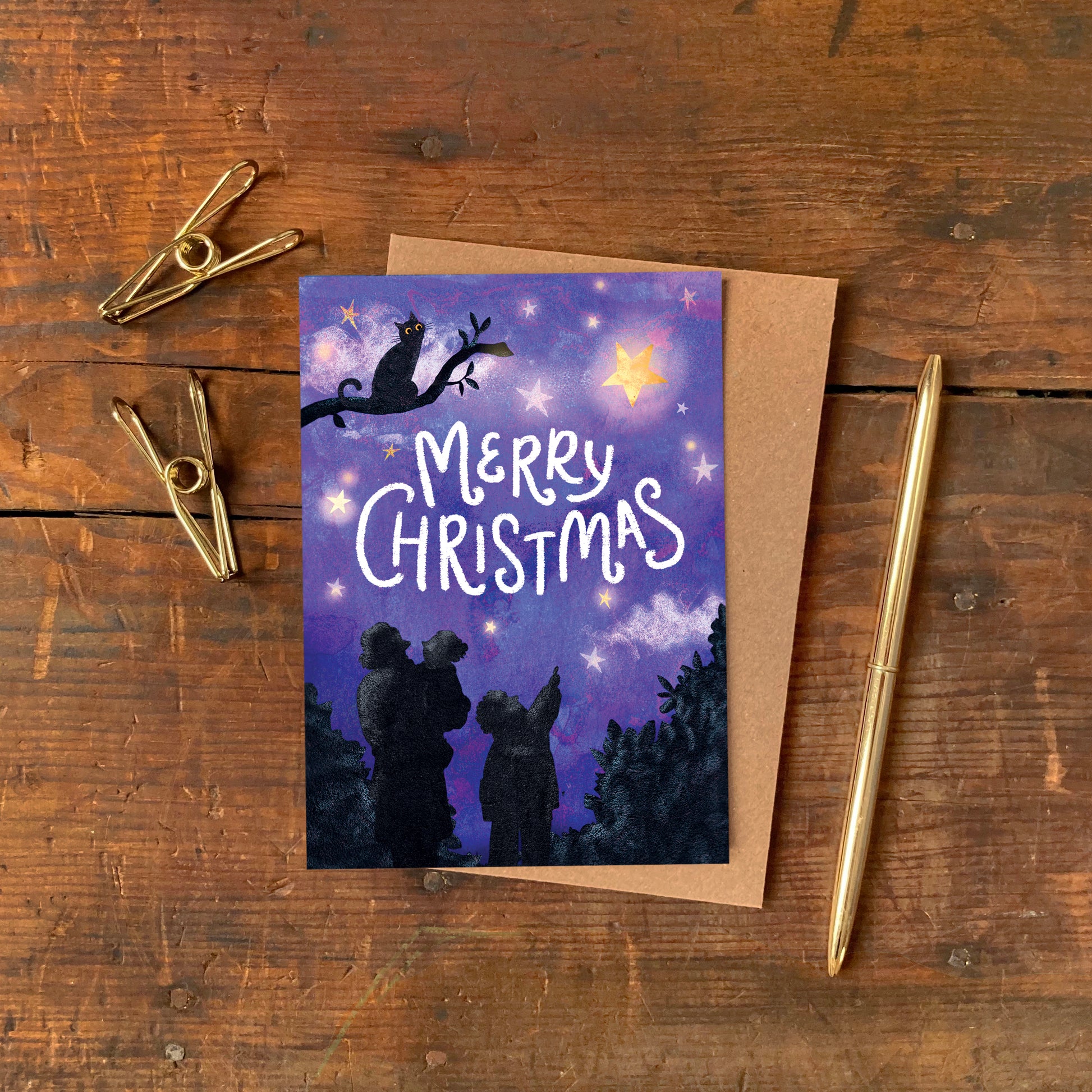'A Family Christmas' Multipack of 6 Greetings Cards image 9