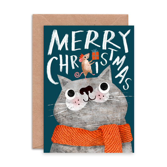 Cat & Mouse Greetings Card image 0
