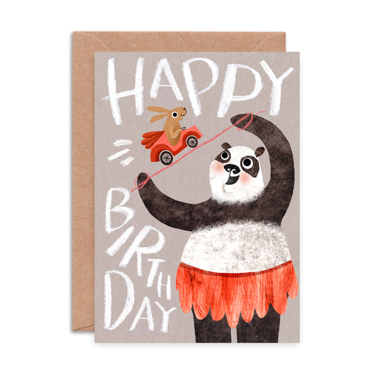 Happy Birthday Panda Greeting Card image 0