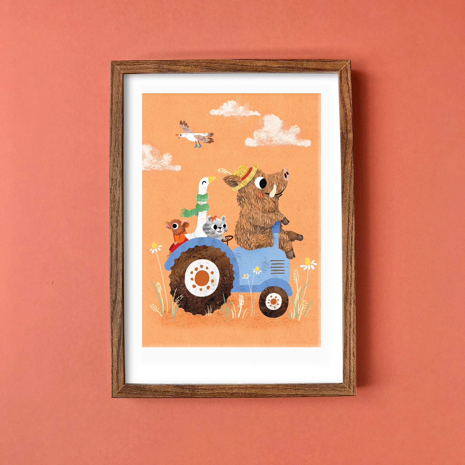 Tractor A4 Art Print image 1