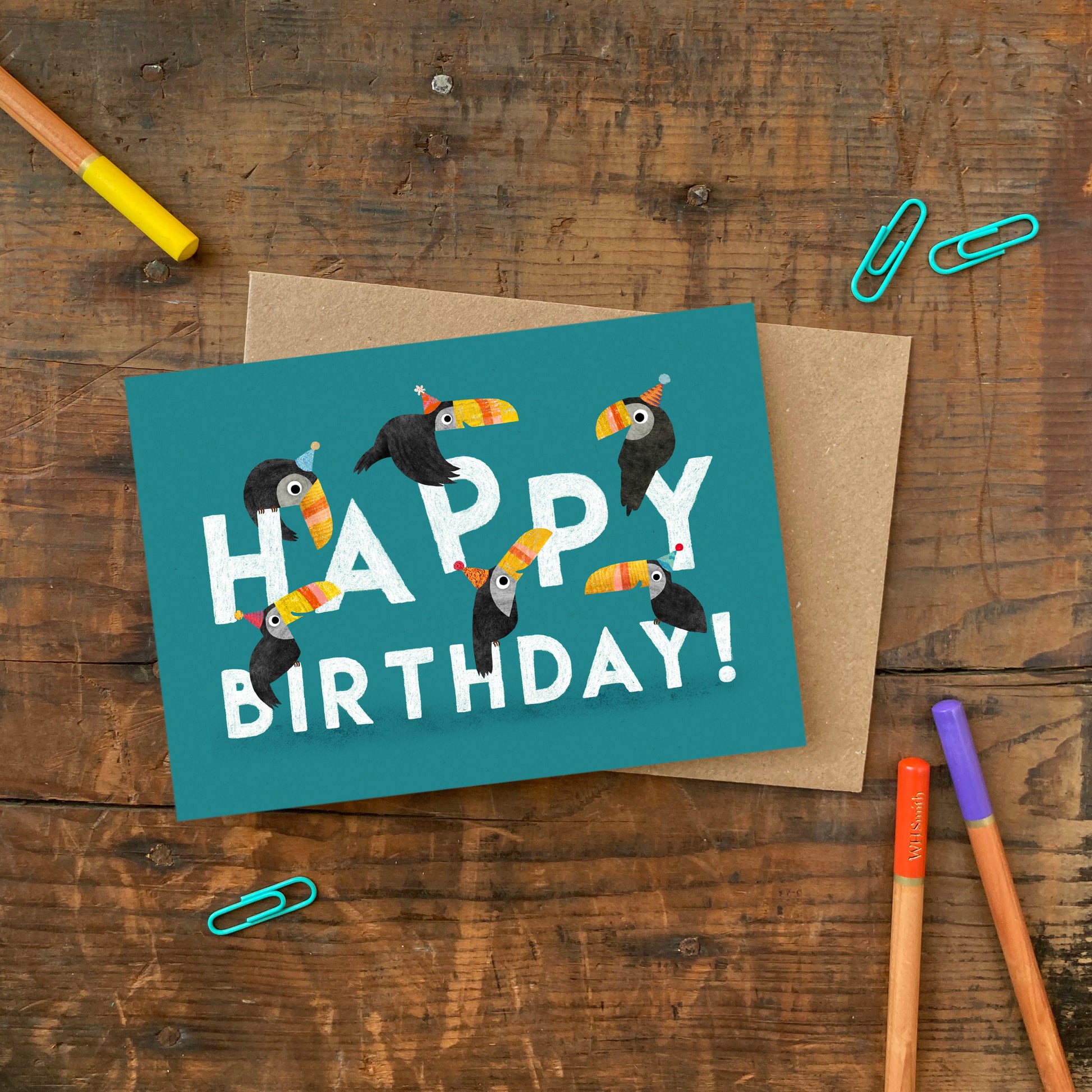 Birthday Toucans Greetings Card image 2