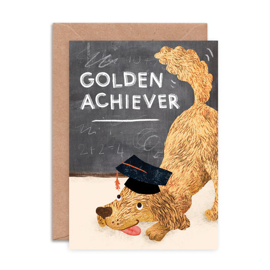 Golden Achiever Greeting Card image 0