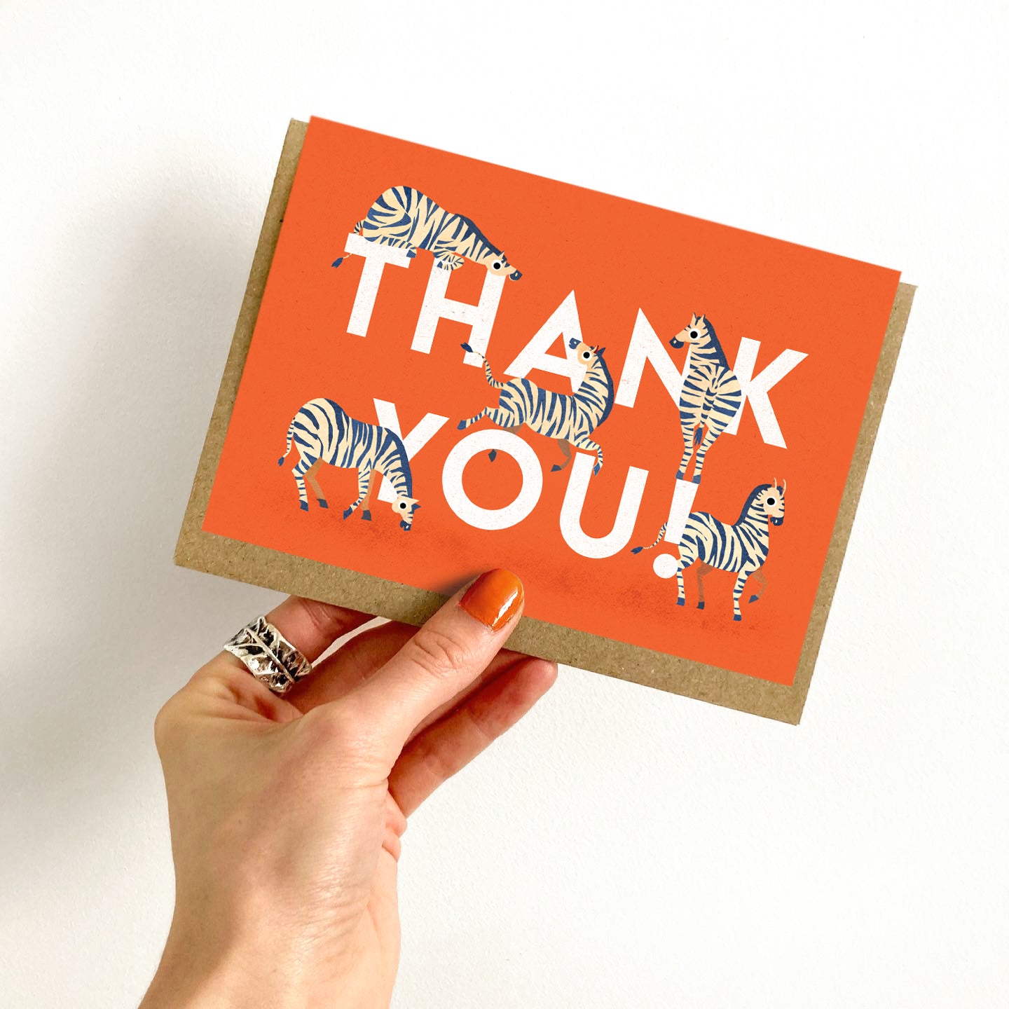 Thank You Zebras Greeting Card image 2