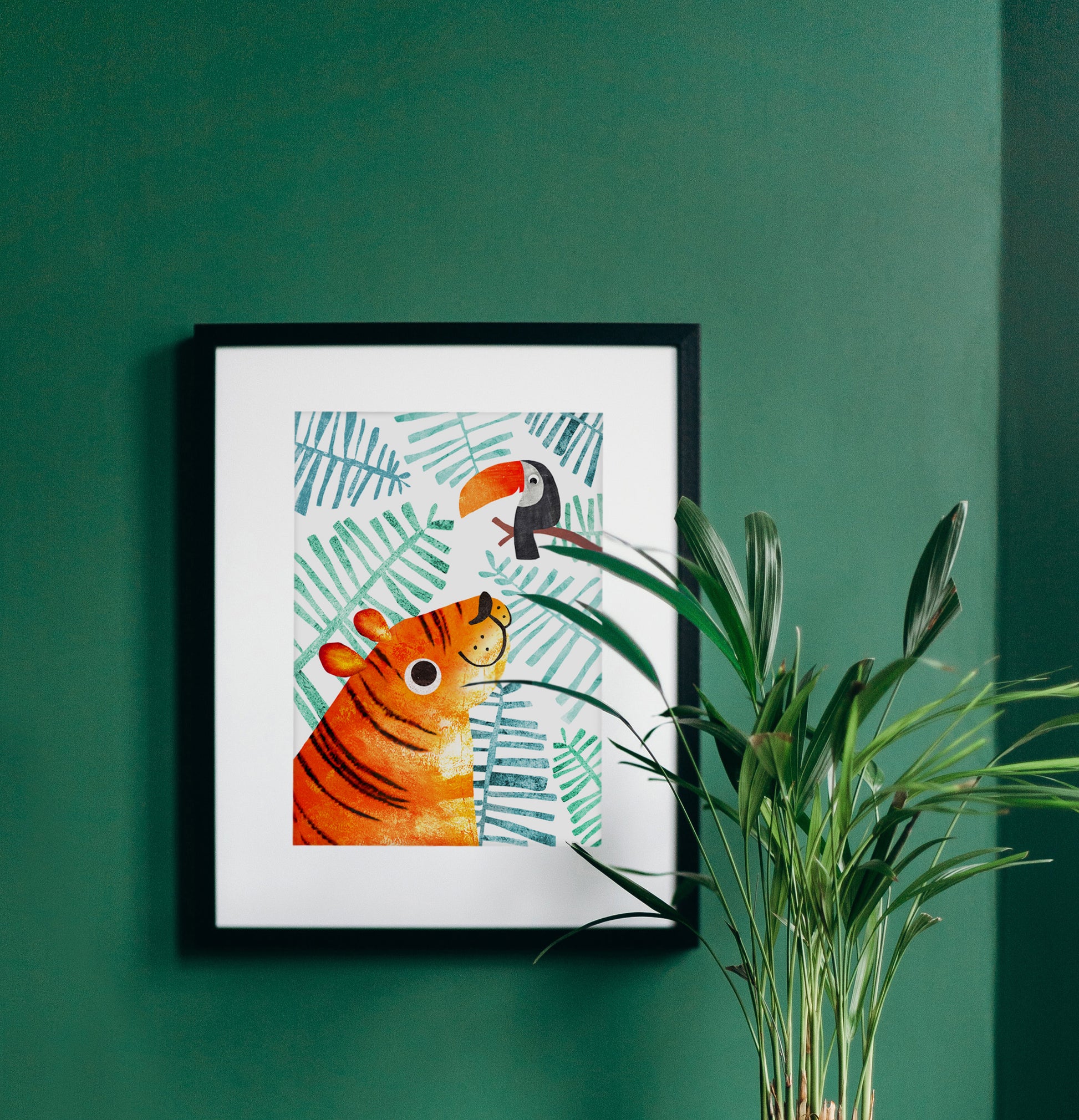 Tiger & Toucan Recycled A4 Art Print image 0
