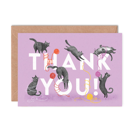 Thank You Cats Greeting Card image 0