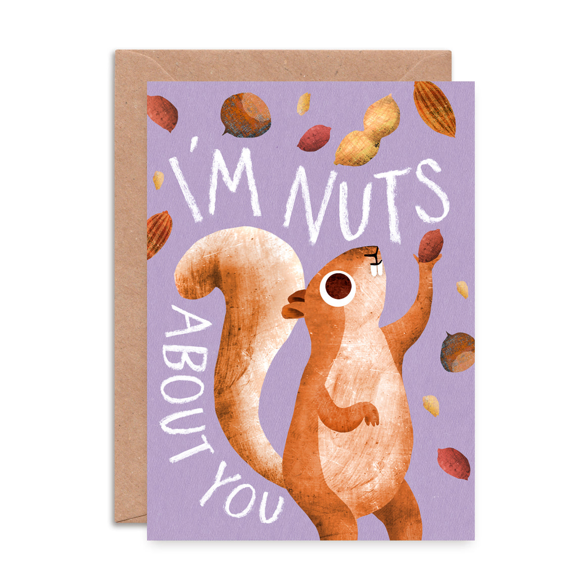 Nuts About You Squirrel Greeting Card image 0