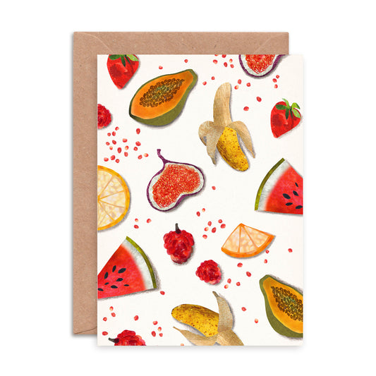 Fruit Pattern Greetings Card image 0