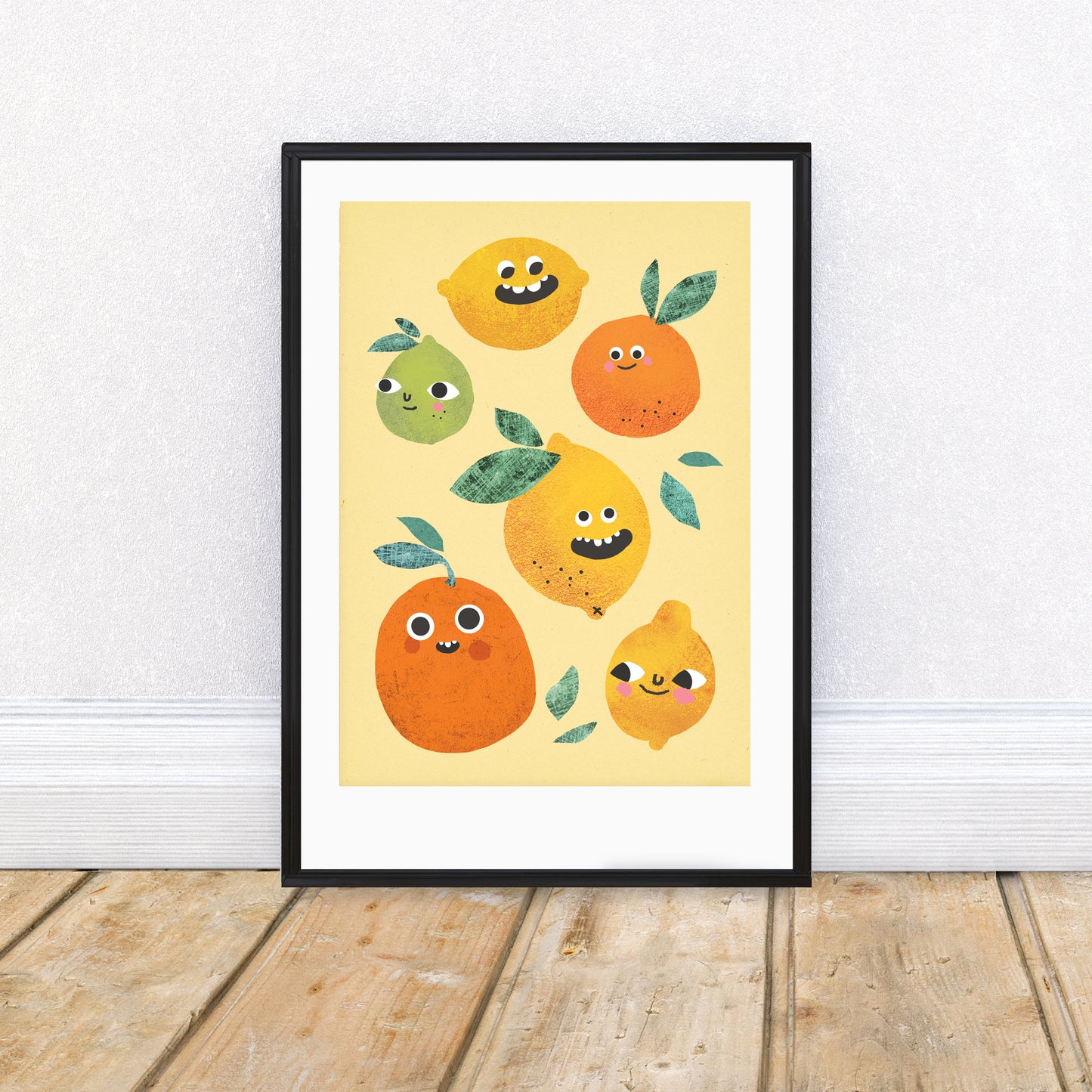 Lemon Faces Art Print image 0