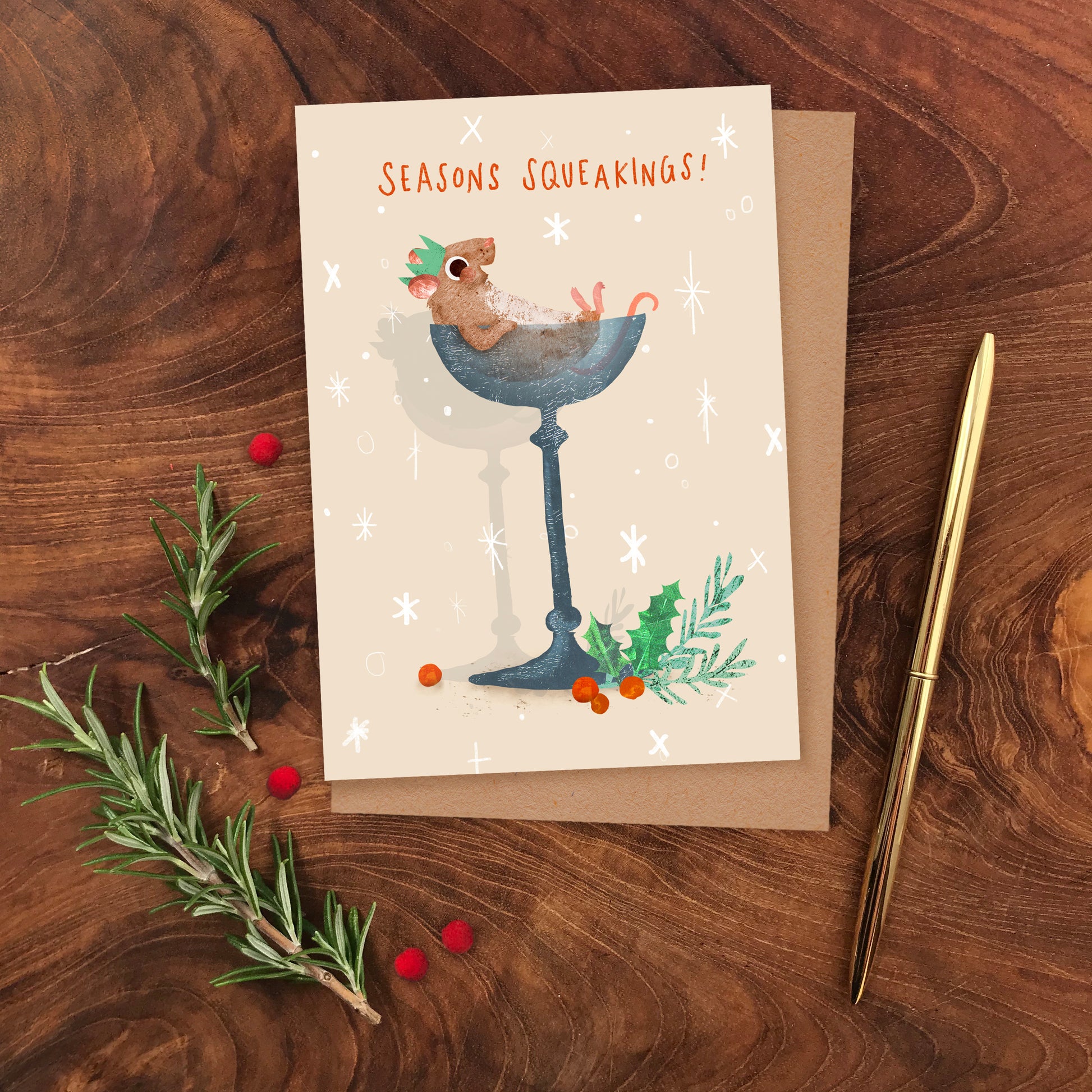Christmas Mice Greeting Cards- Multipack of 8 image 5