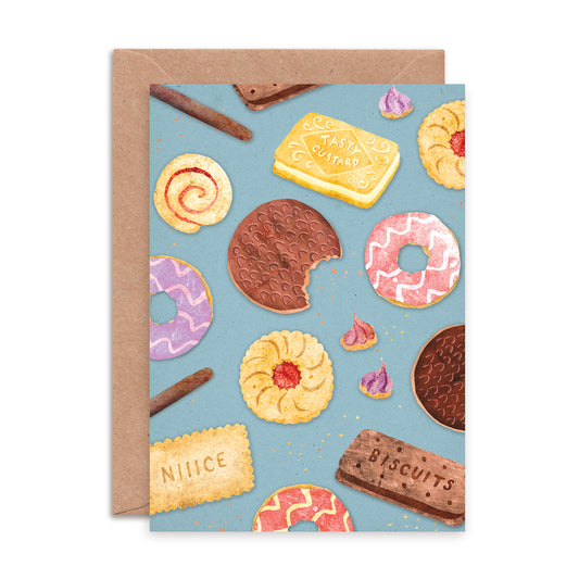 Biscuit Pattern Greetings Card image 0