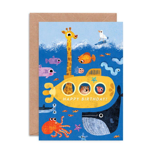 Birthday Submarine Greeting Card image 0