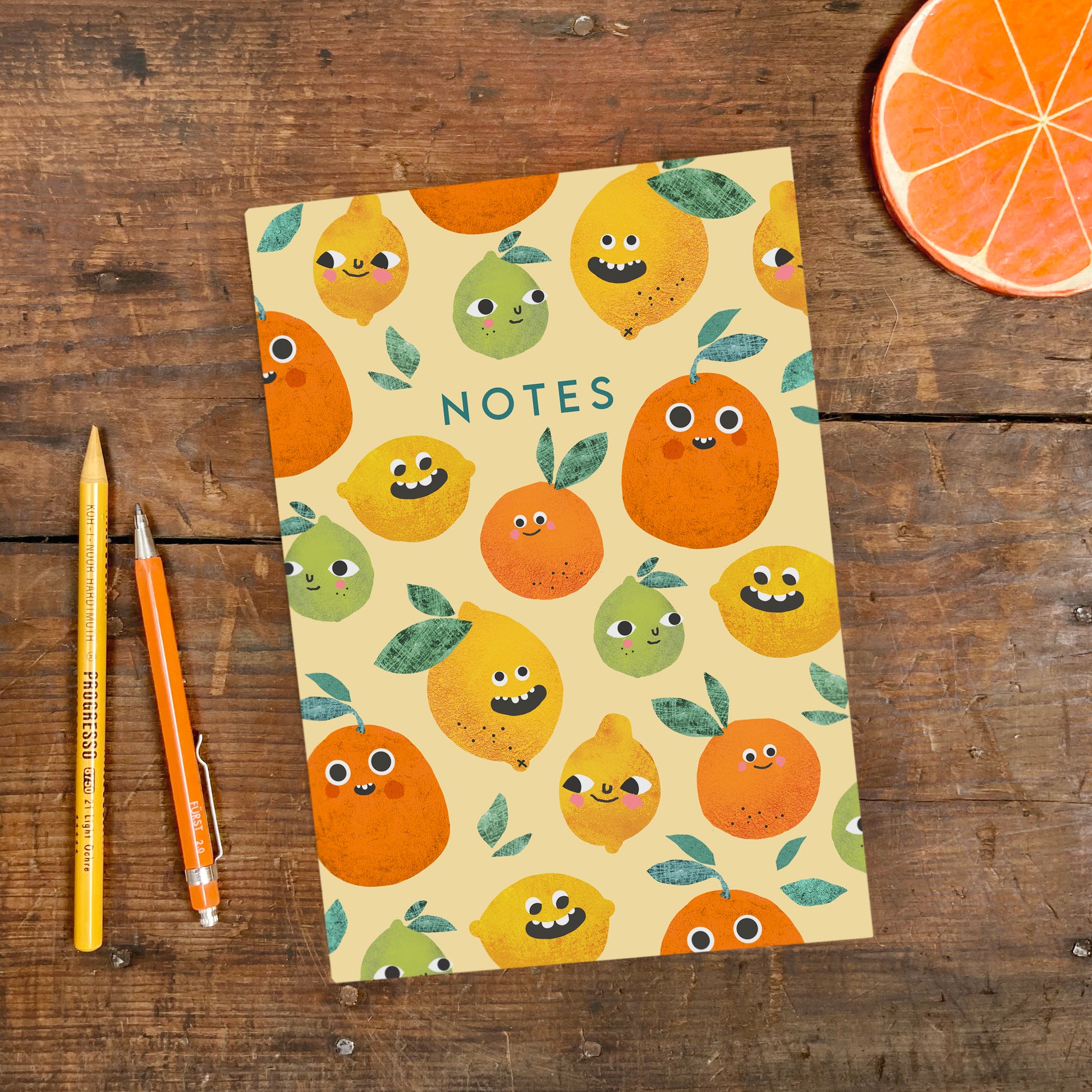 A5 Lemon Faces Notebook image 1