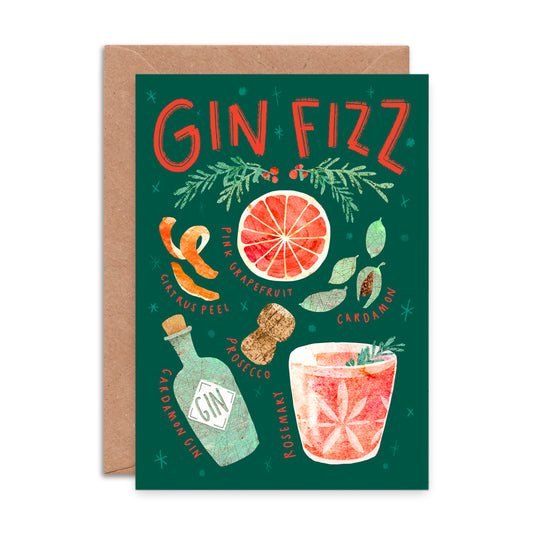 Fizz Cocktail Christmas Card image 0