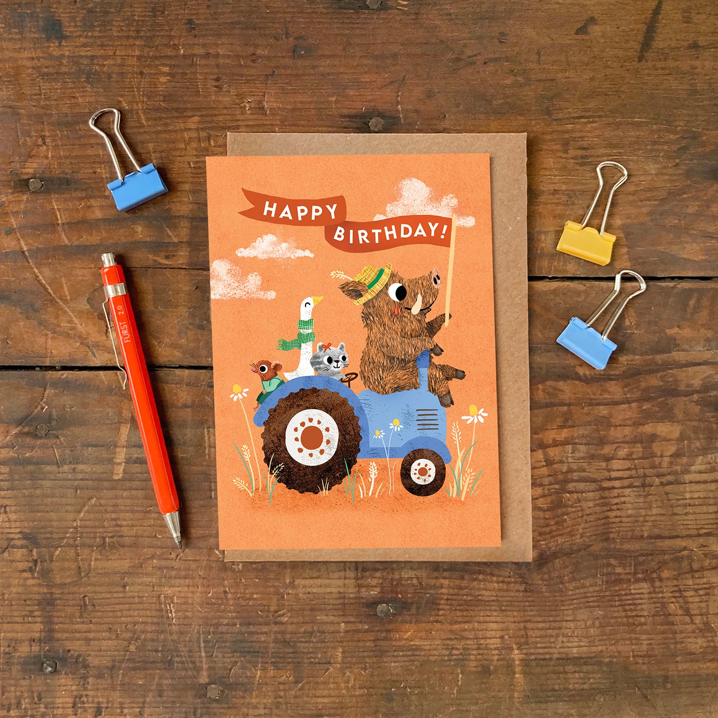 Birthday Tractor Greeting Card image 1