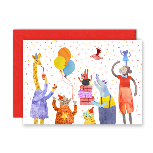 Party Animals Greetings Card image 0