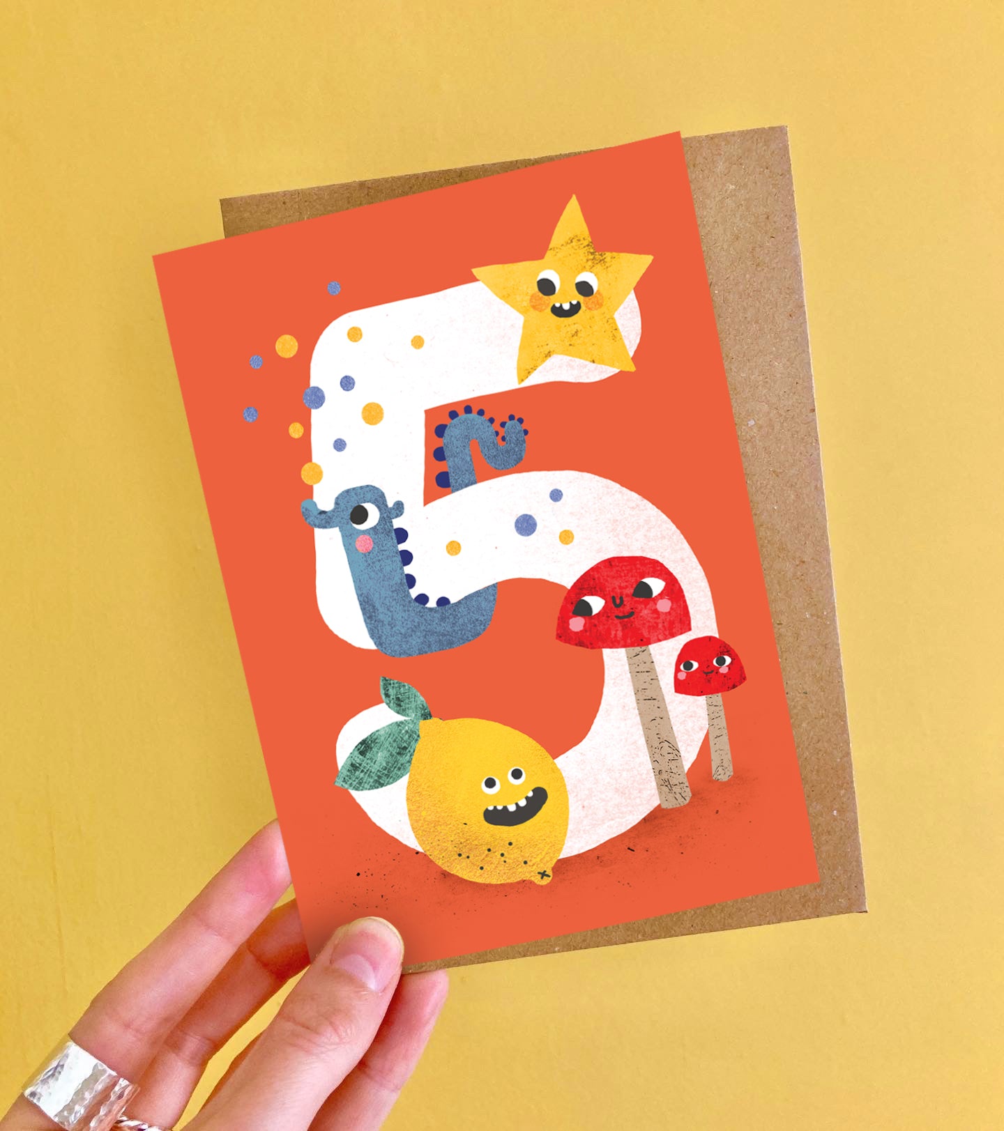 Crazy Critters Age Five Greeting Card image 1