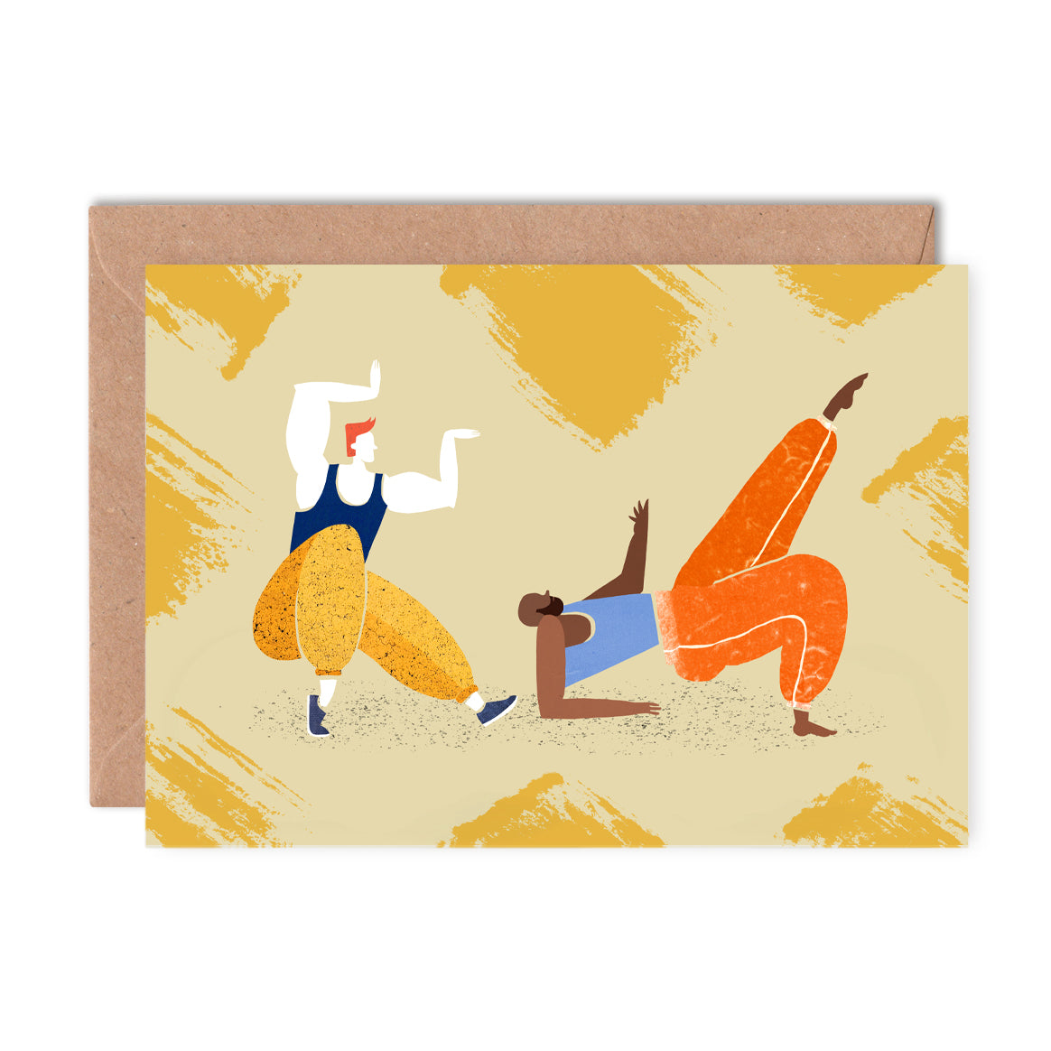 Pulling Shapes Greeting Card image 0