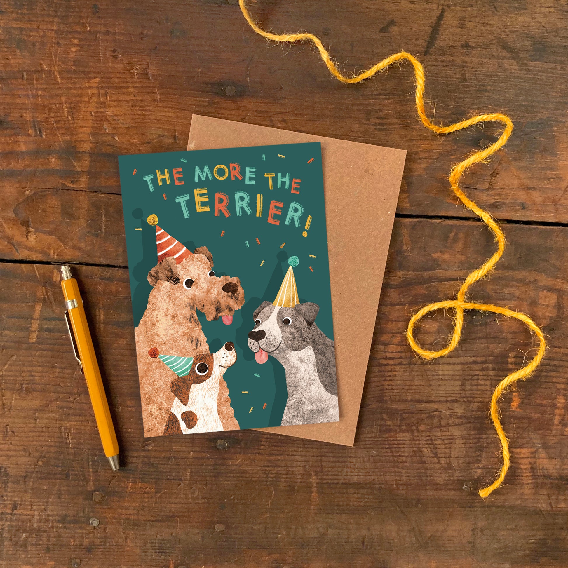 The More the Terrier Dog Birthday Card image 3