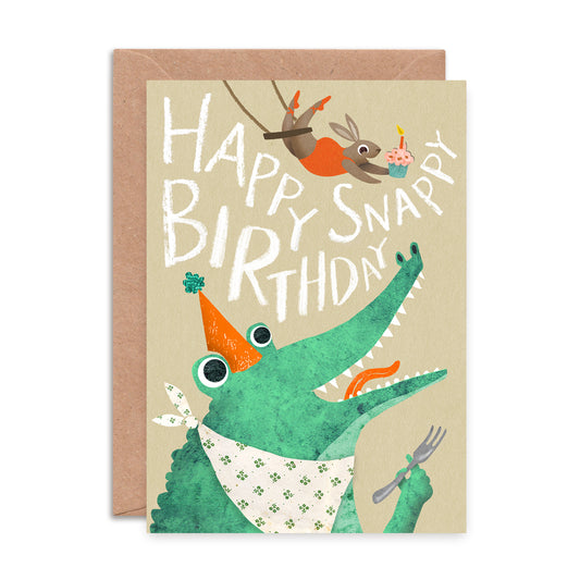 Snappy Birthday Crocodile Card image 0