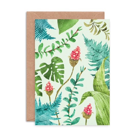 Plants Pattern Greetings Card image 0