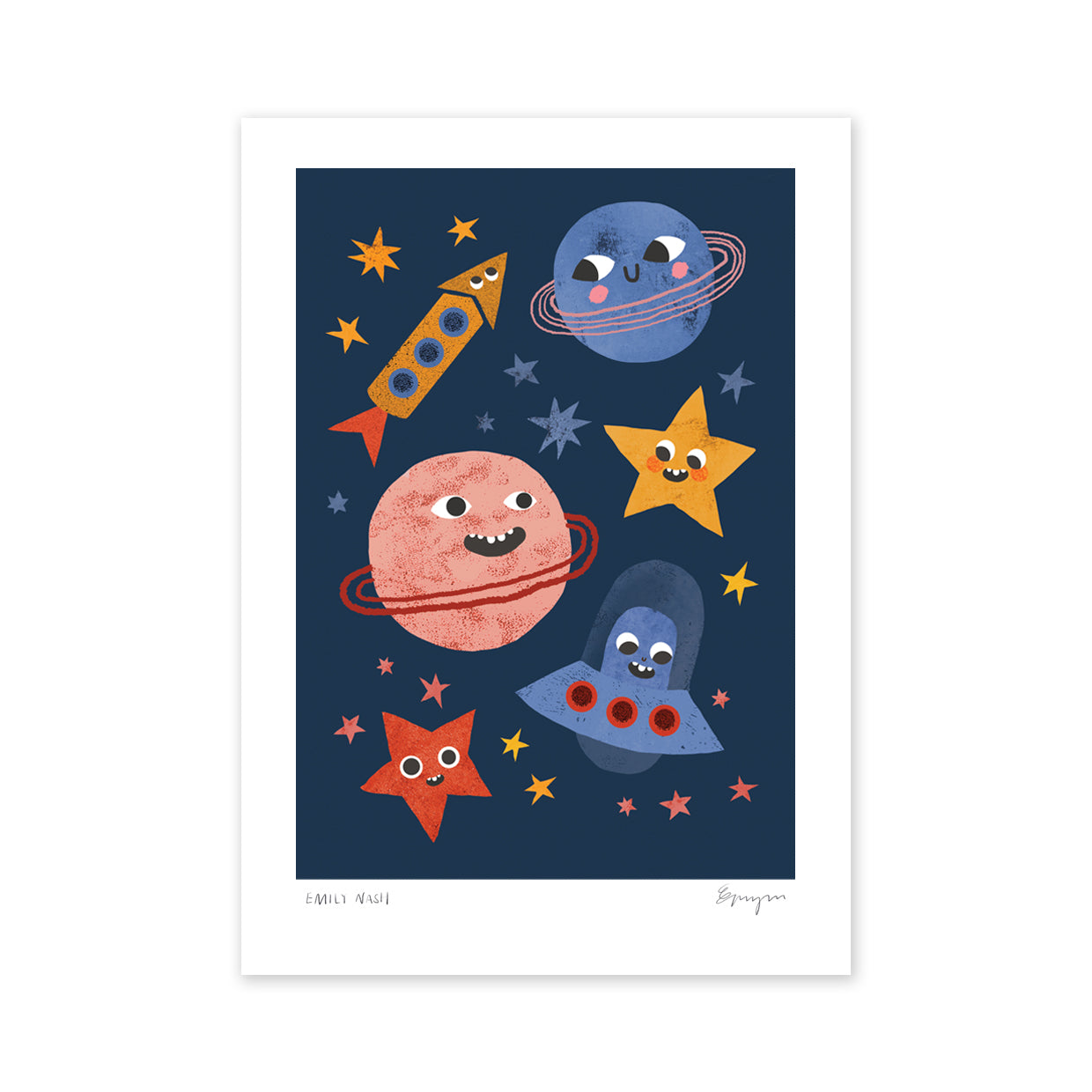 Space Faces Art Print image 1