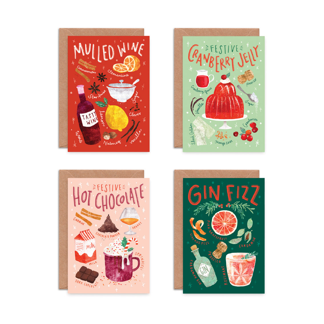 Christmas Recipe Greeting Cards- Multipack of 8 image 2