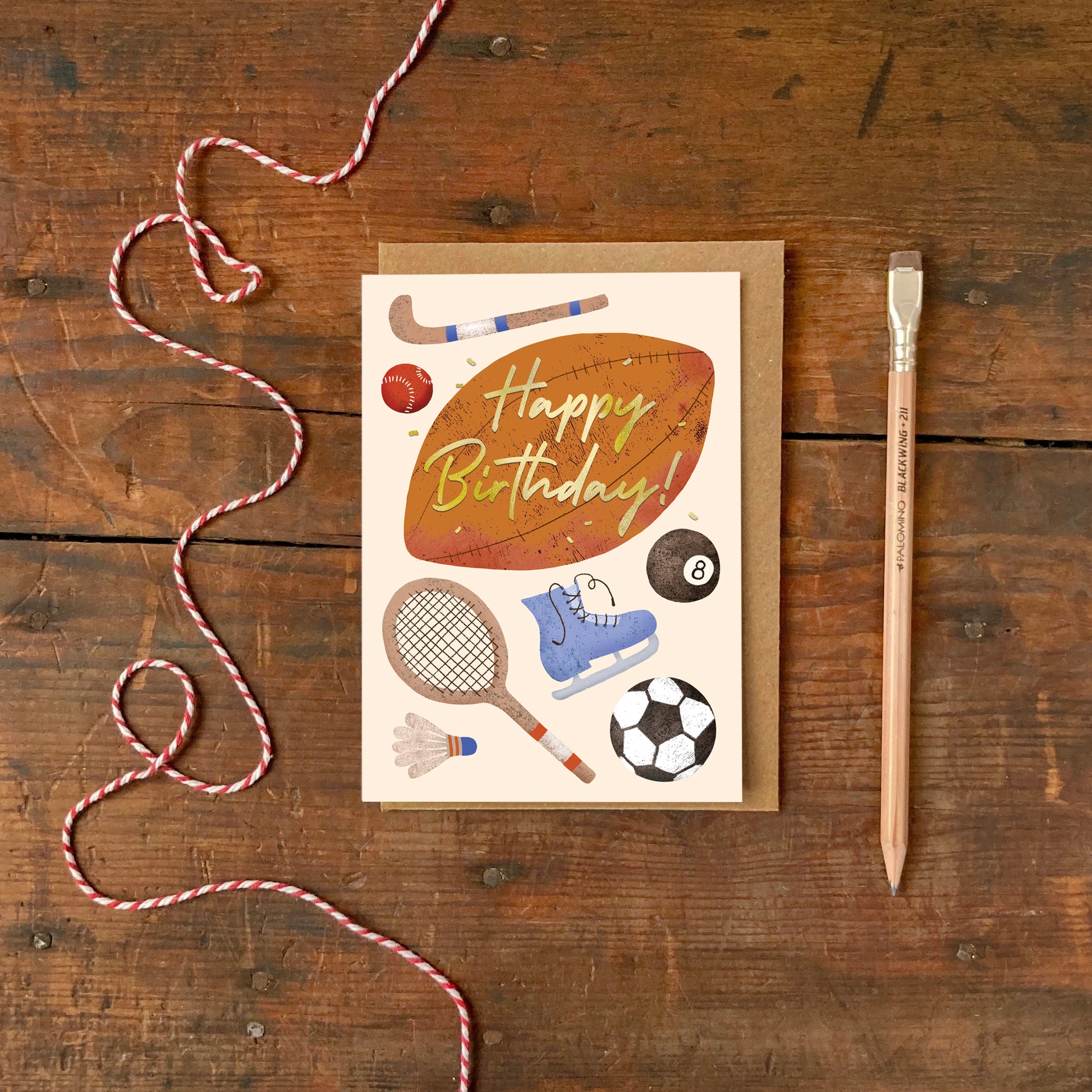 Birthday Sports Foiled Greeting Card image 3