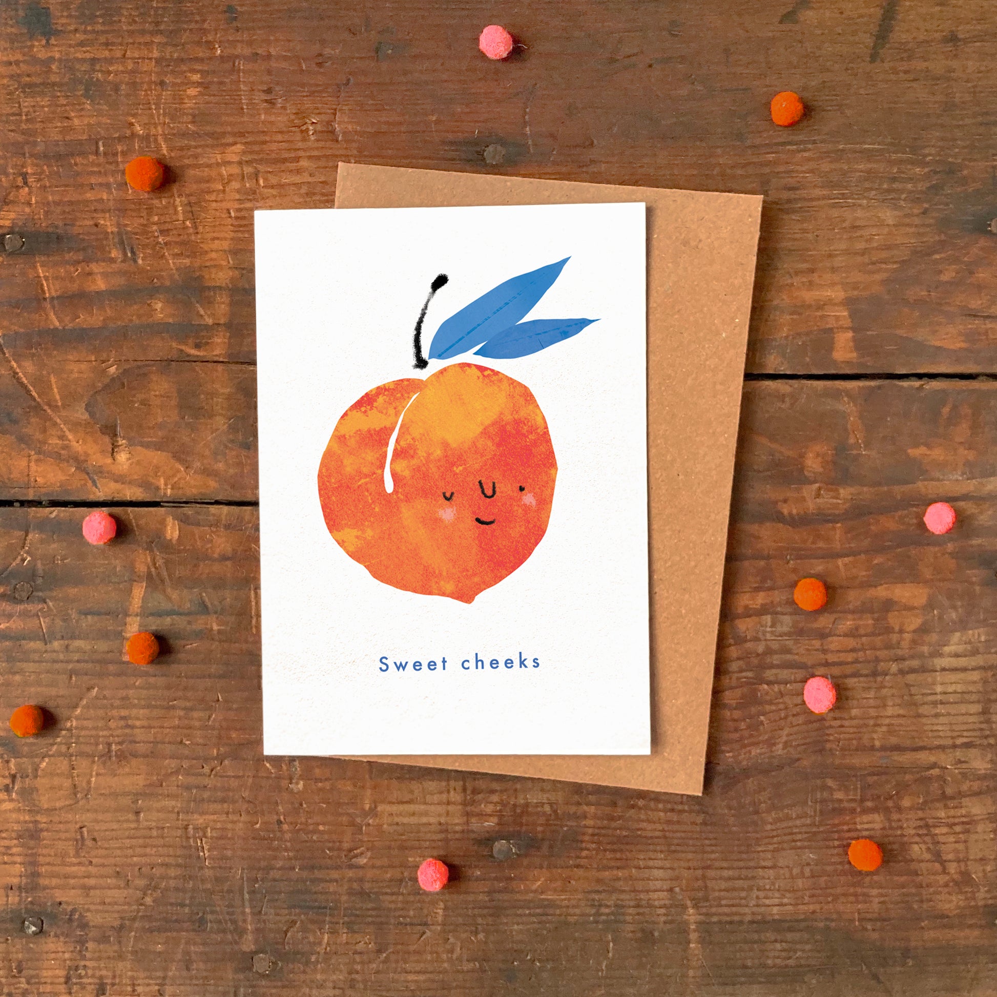 'Sweet Cheeks' Greeting Card image 1