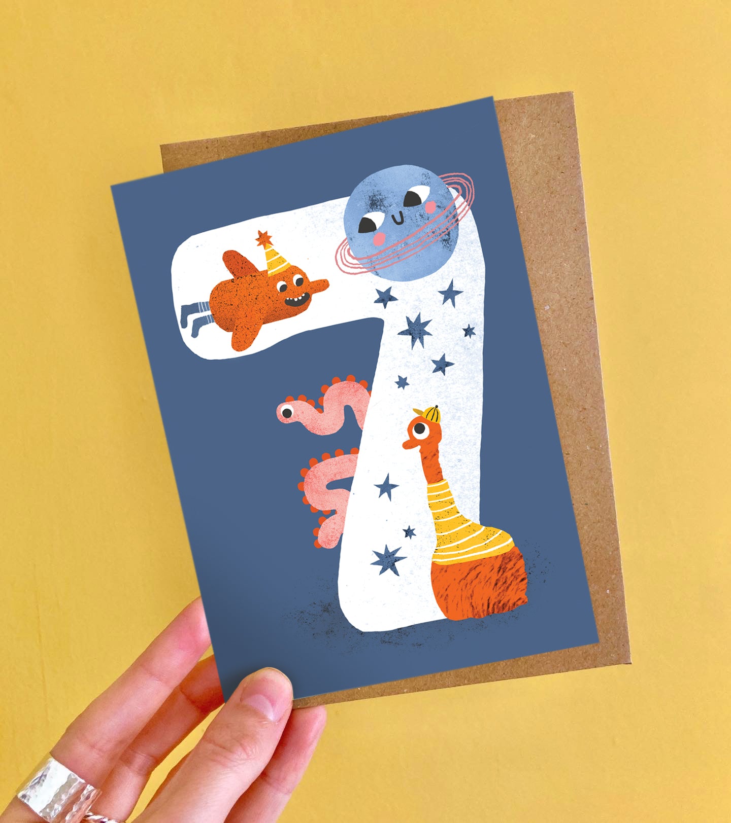 Crazy Critters Age Seven Greeting Card image 1