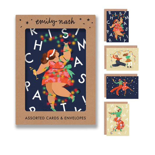 Christmas Party Greeting Cards- Multipack of 8 image 0