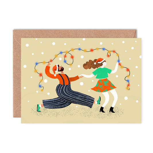 Lindy Hop Light Christmas Card image 0
