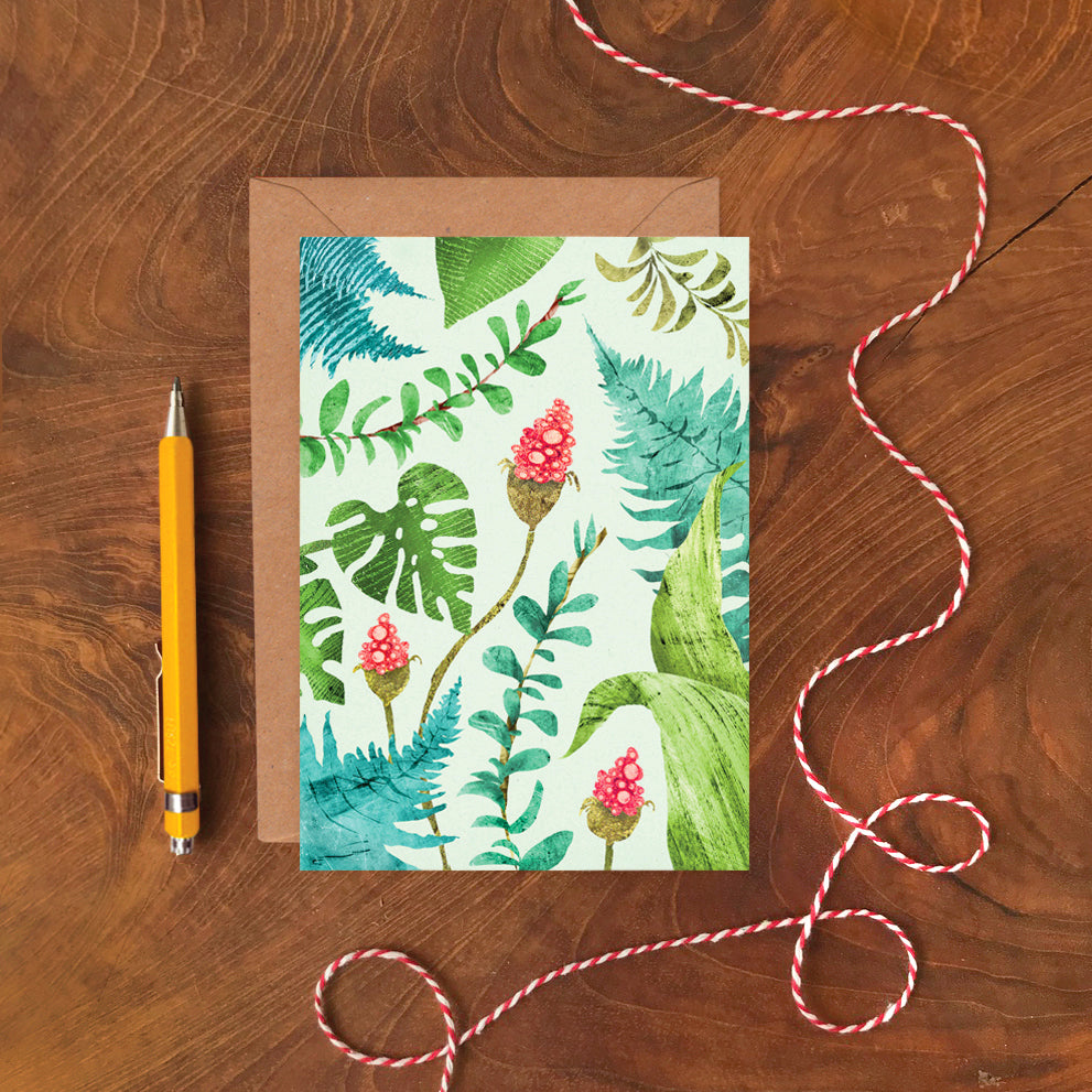 Plants Pattern Greetings Card image 1